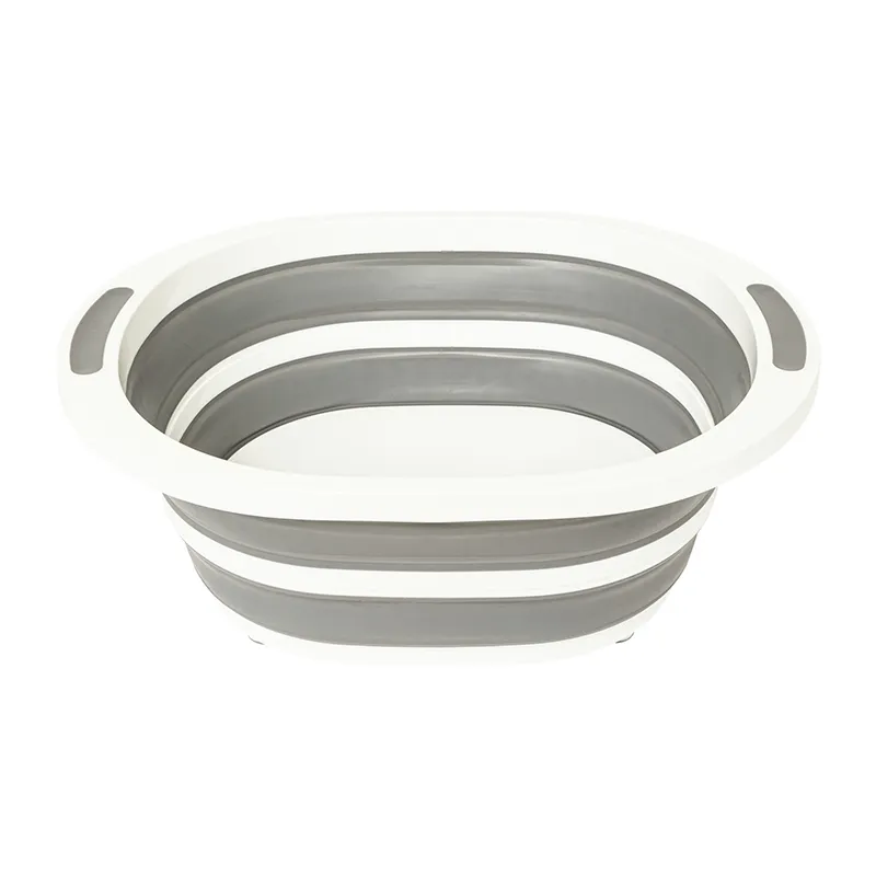 Bassine pliable avec bouchon Gris/Blanc - 8L-0