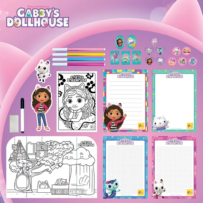 Sac à dos Dessin & Coloriage Gabby & la Maison magique - 4+-4
