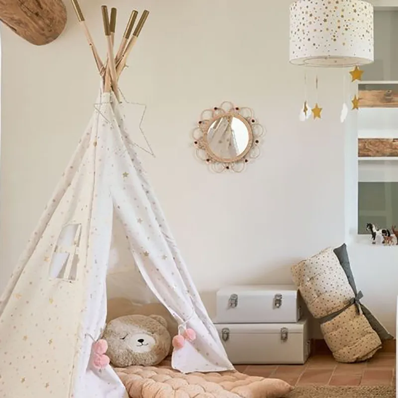 Miroir Rotin Campagne - ø38cm-1