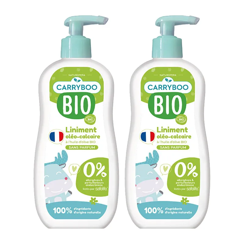 2 Liniments oléo-calcaire huile d'olive BIO - 2x450ml-0