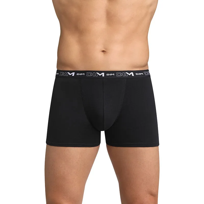 Boxer Coton Stretch Homme - Noir-0