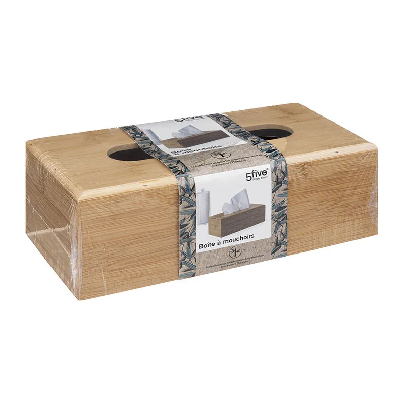 Boîte à mouchoirs Bambou - 25x8,70x13cm-2