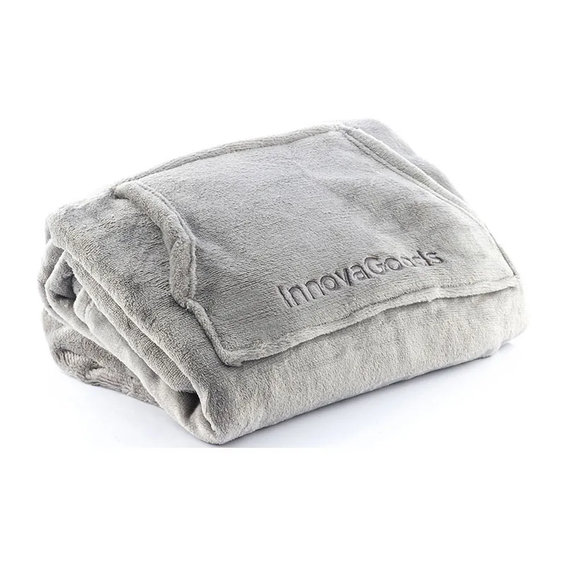 Sweat plaid à capuche Gris - TU-6