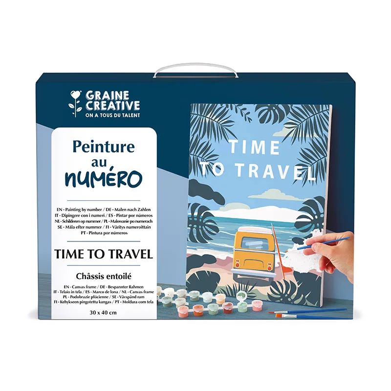 Peinture au numero Time to travel 30x40 - 14+-0