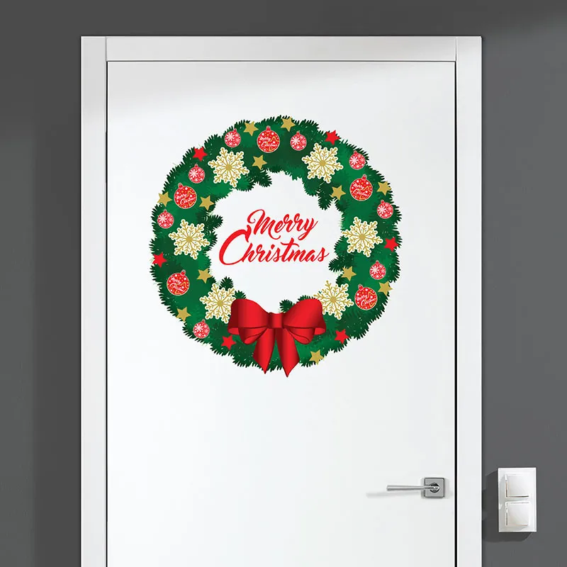Stickers - Couronne Merry Christmas-1