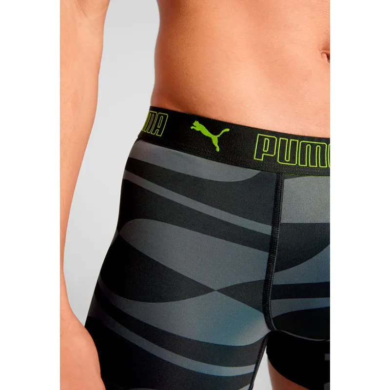 2 Boxers Homme Sport microfibre Puma - Noir/Gris-6