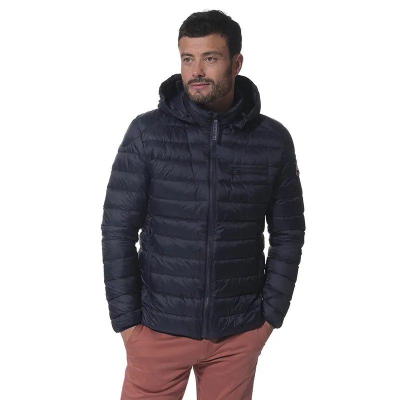 Doudoune Zippée capuche amovible Homme - Marine-0
