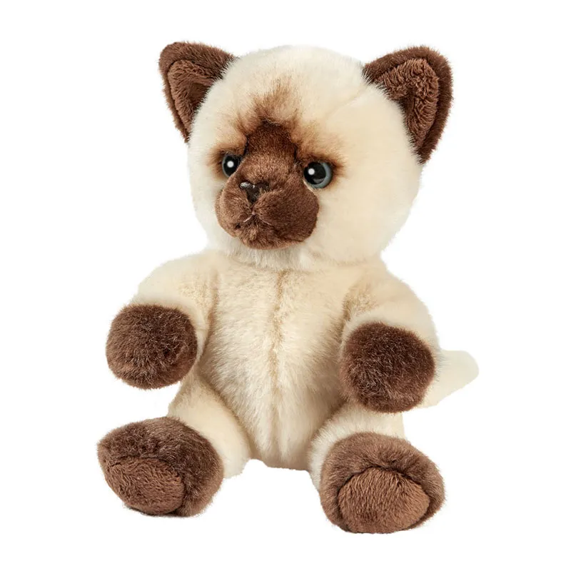 Peluche Chat Siamois Têtabizous Anima - 17cm-0