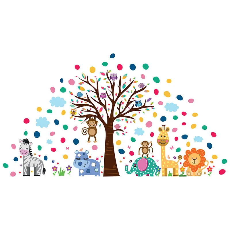 Stickers - Zoo heureux et petits pois-1