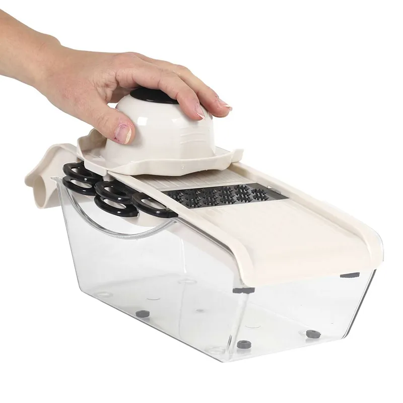 Mandoline + réservoir + 5 accessoires - 32x9x11cm-4