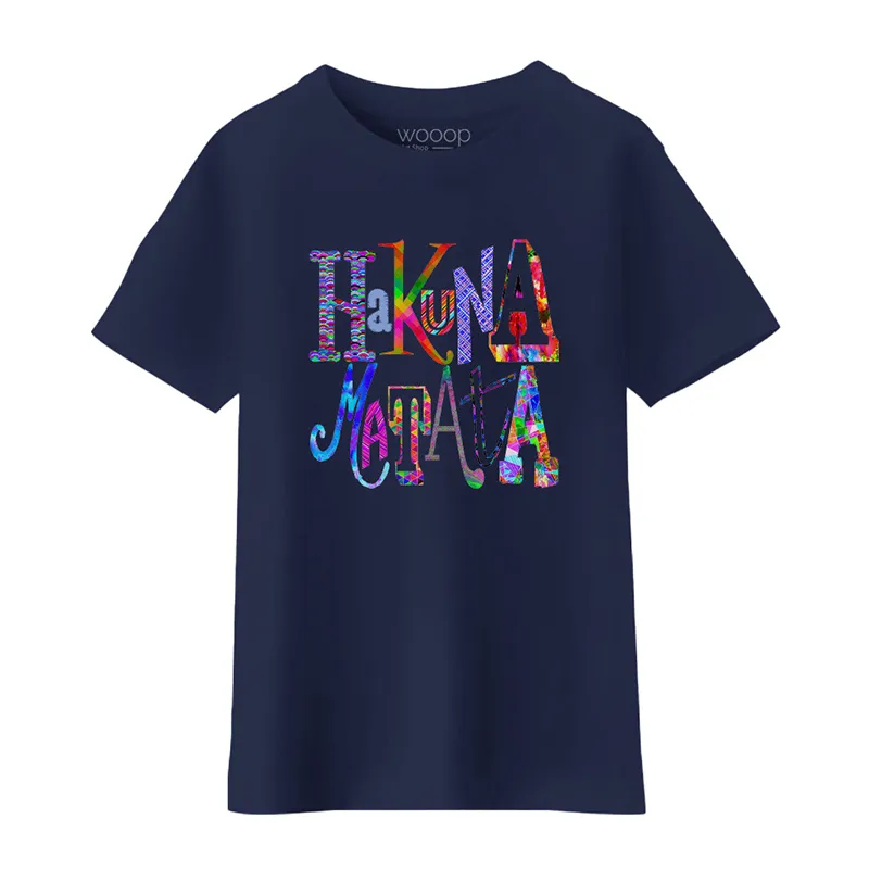 T-shirt Enfant Hakuna matata color BIO - Navy-0