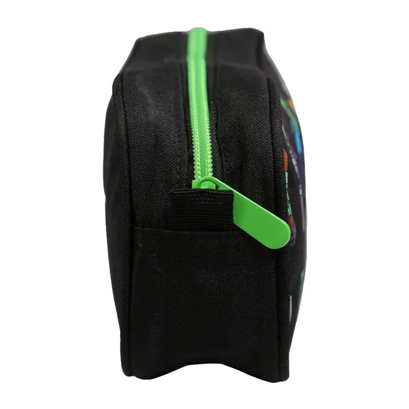 Trousse rectangulaire Minecraft Noir - 23x10cm-2