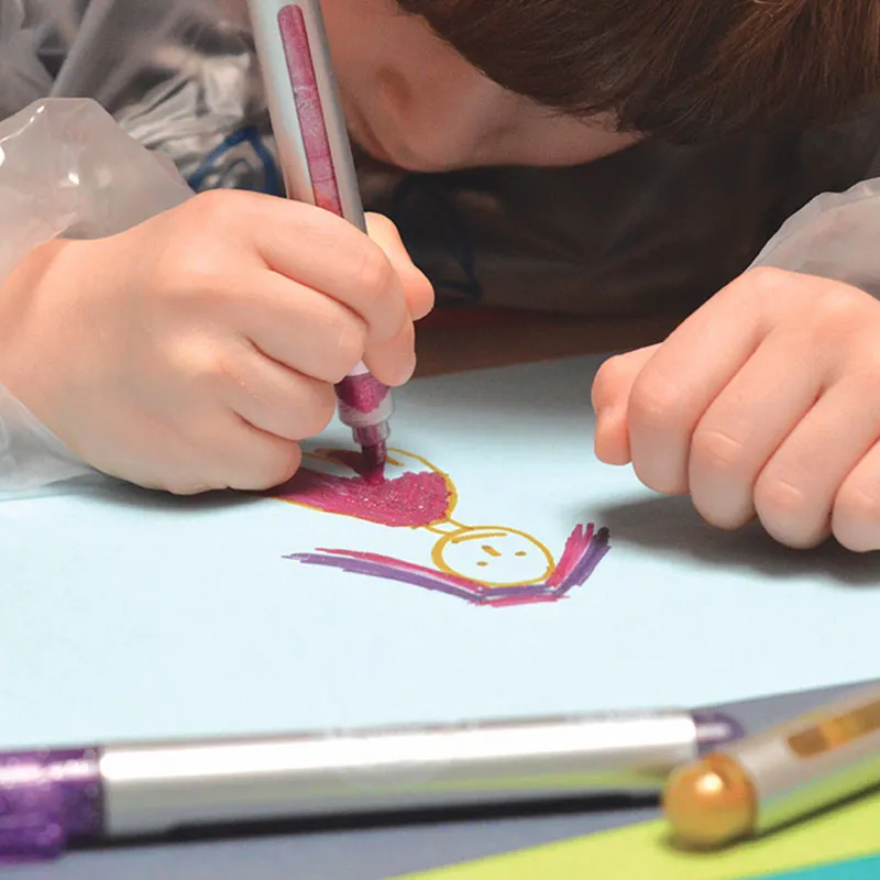 3 Feutres pailletés Jumbo Colors Glitter marker - 5+-3
