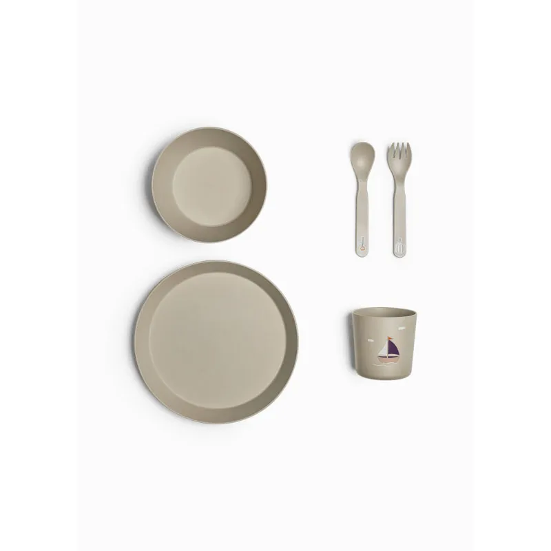 Service de table 5pcs Bio - Véhicules Gris-1