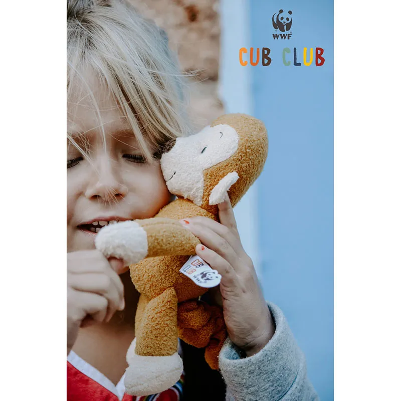 Peluche Singe Mago Jaune - 23cm-2