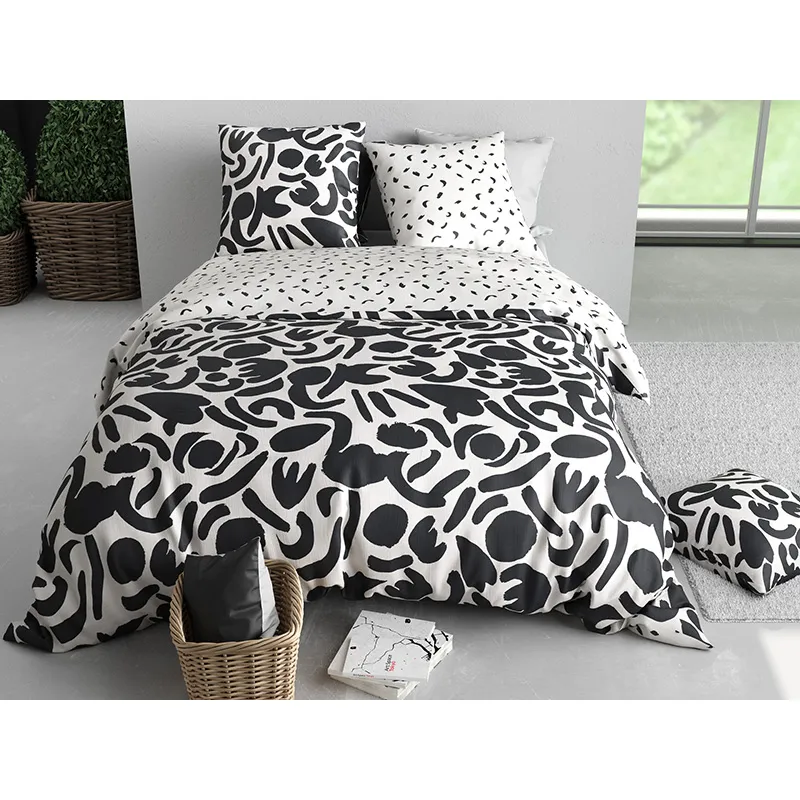 Parure 3pcs Coton Maori Noir-2