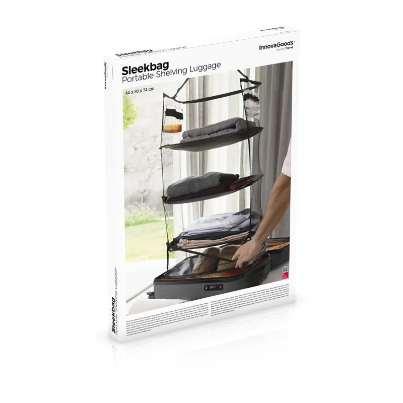 Étagère pliable portative pour bagages - 45x74x32cm-7