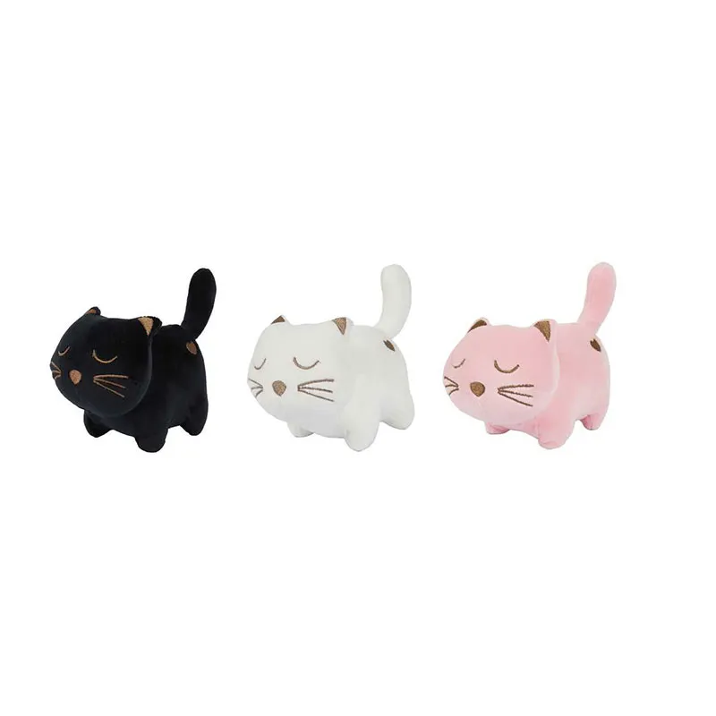 Peluche Chat Kawaii Aléat. - 13cm-0