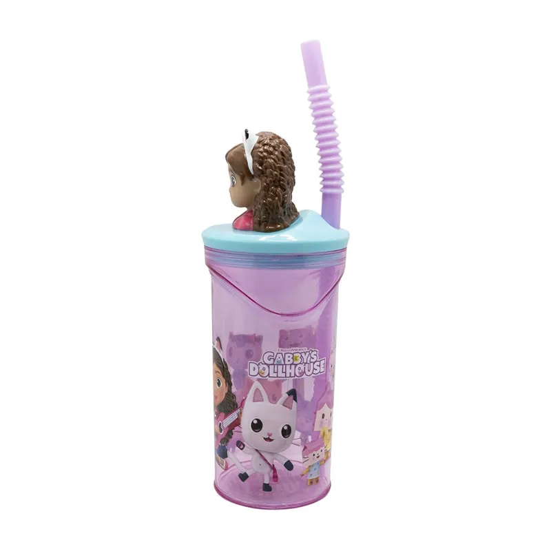 Gobelet avec paille Gabby et la Maison Magique 3D - 360ml-1
