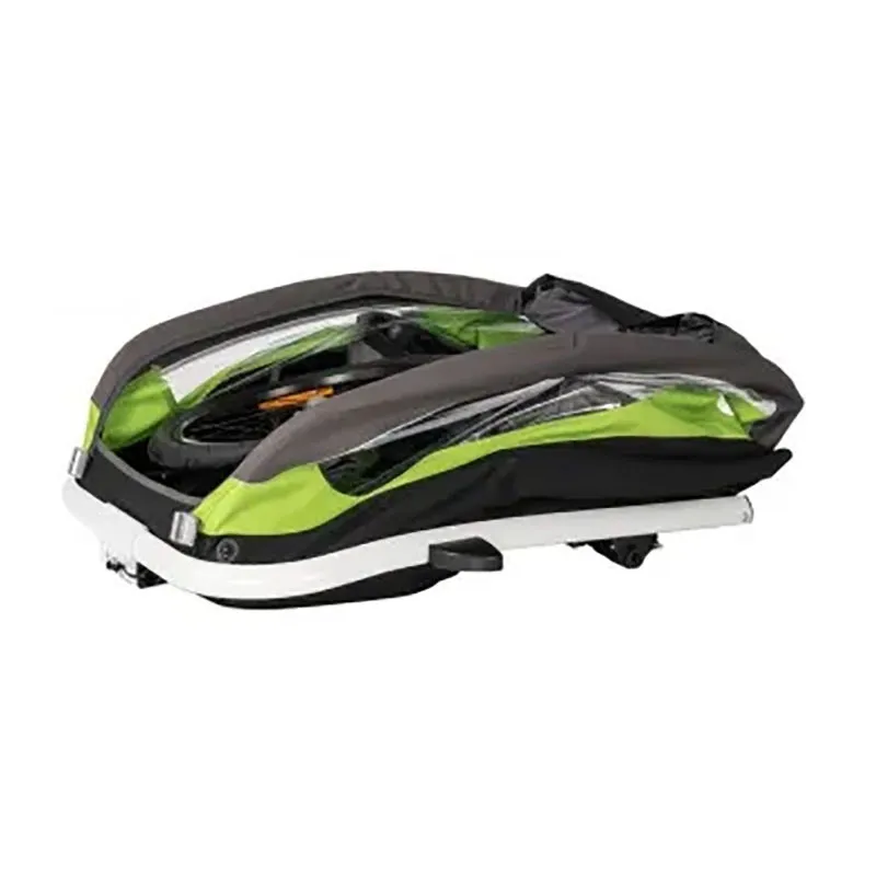 Remorque vélo Traveller Twin Vert/Gris - 6m+-3