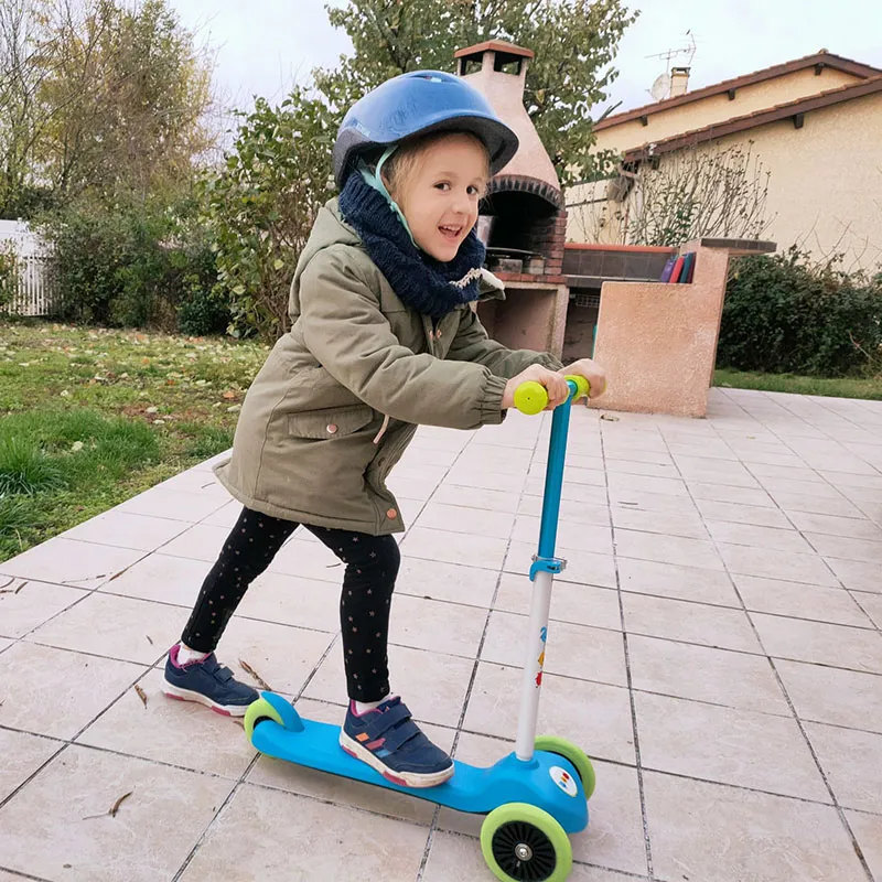 Trottinette 3 roues Sporty Bleu/Anis/Blanc - 24m+-1