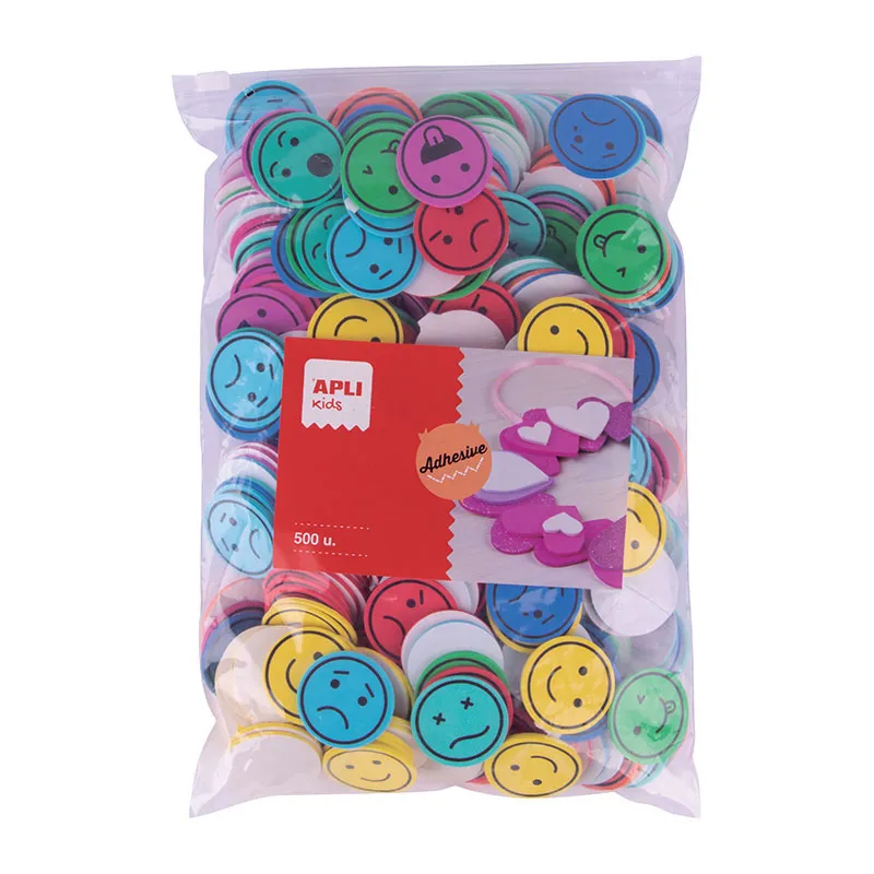 500 Visages adhésifs en mousse - 36m+-3