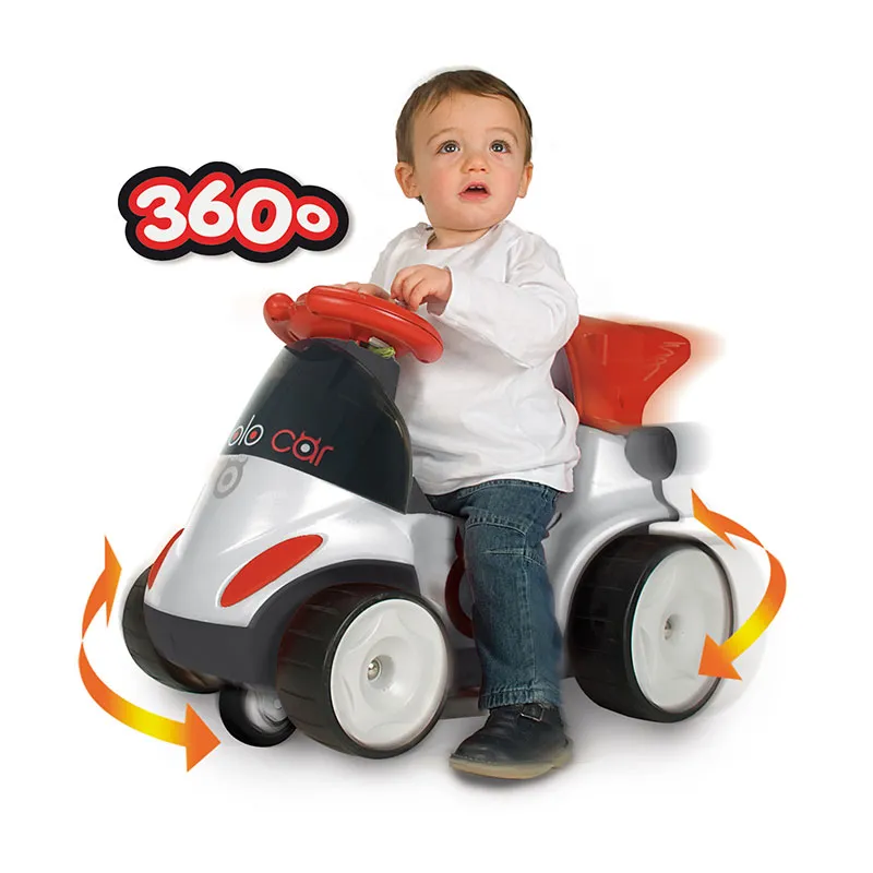 Porteur Voiture Diavolo 9en1 Rouge/Gris - 10m+-1