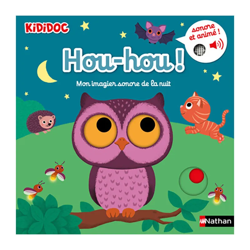 Kididoc Mon imagier sonore des animaux Hou-hou ! - 6m+ - MES JOLIS LIVRES-0