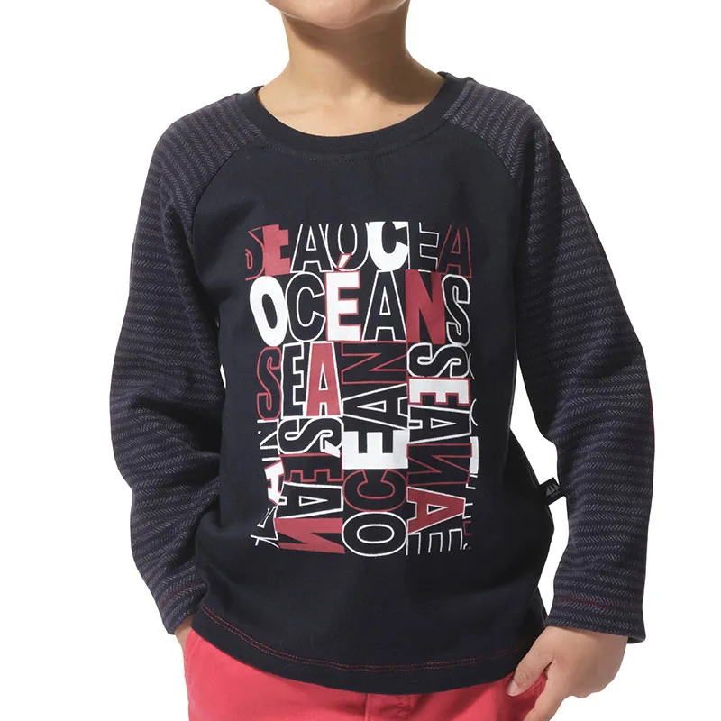 T-shirt Paraiso Garçon - Marine-0