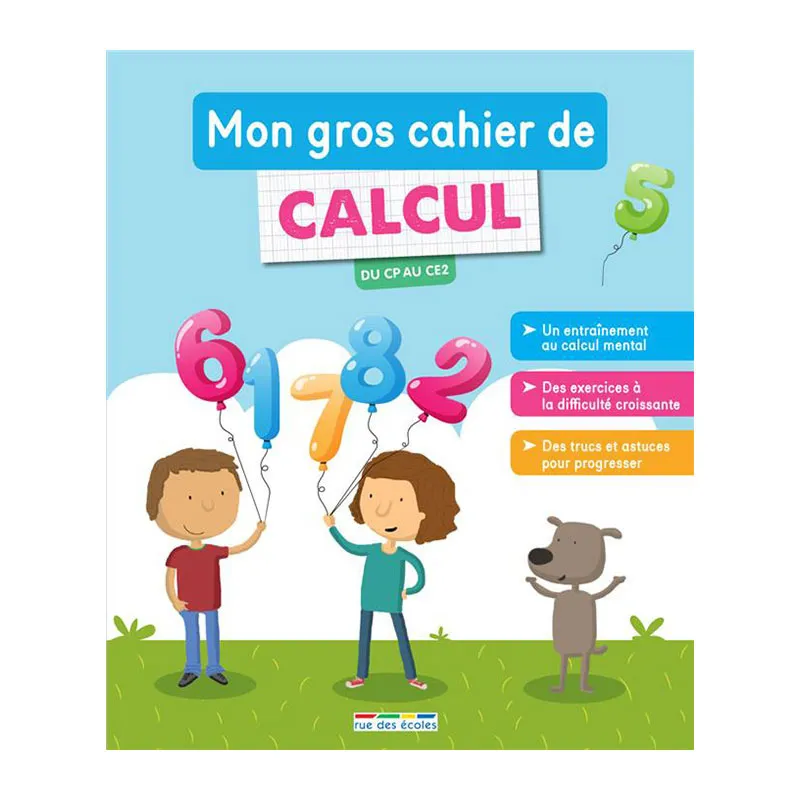 Mon gros cahier de calcul du CP au CE2 - 6+-0