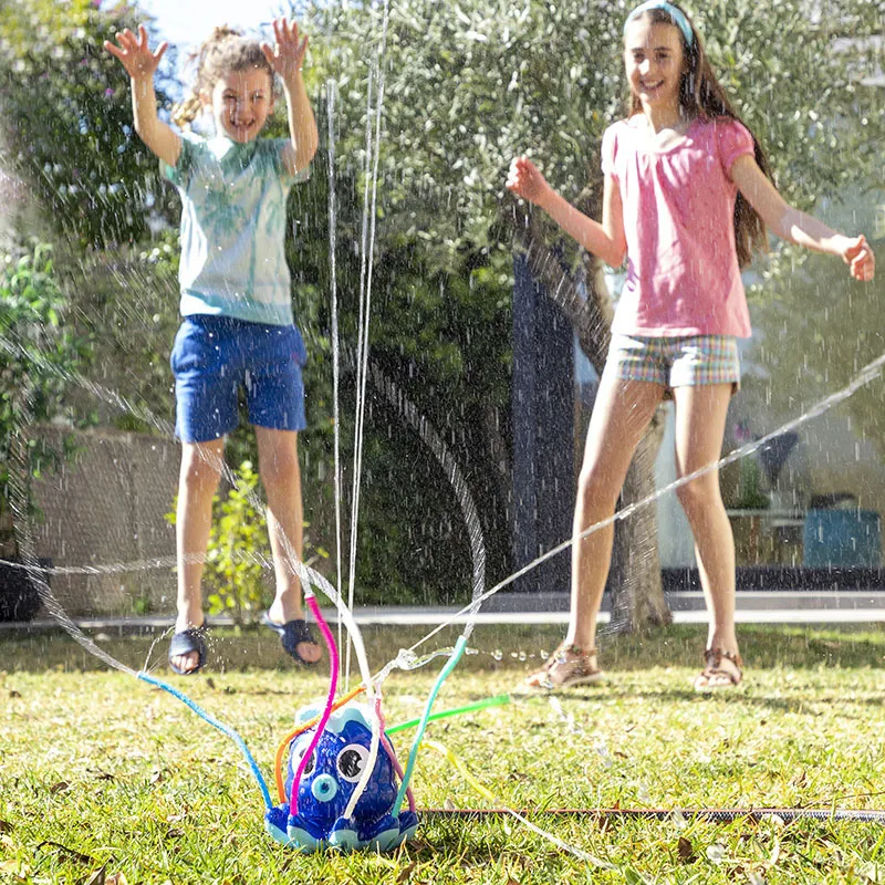 Jouet arroseur Octodrop Bleu - 36m+-6