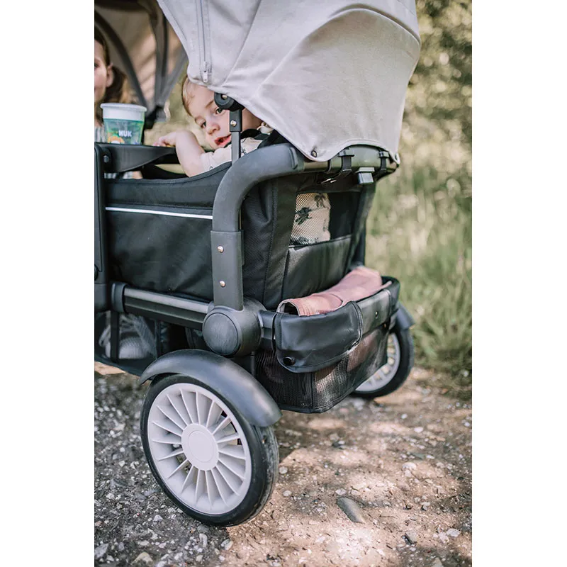 Chariot de transport enfant Cozy Rider - Black/Beige-13