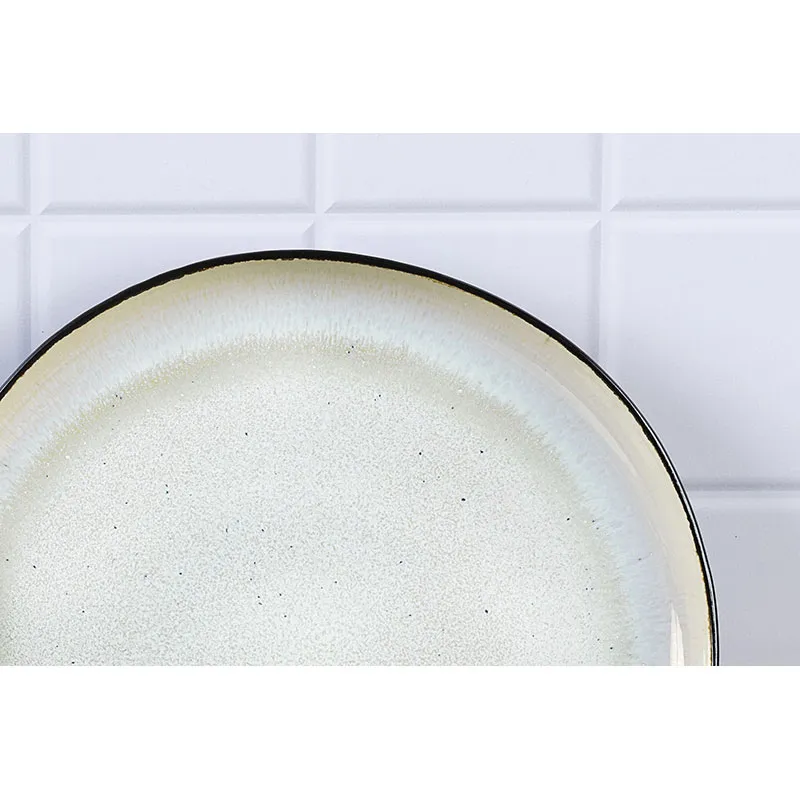 2 Plats de service Iris Blanc ivoire - Ø32cm-4