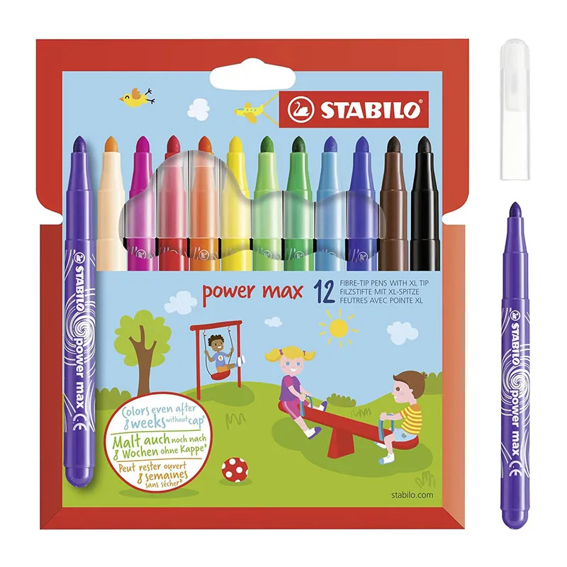 Feutres de dessin Power Max - 12pcs-0