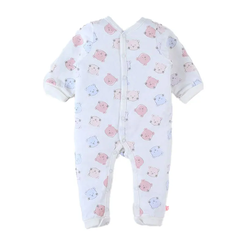 Dors-bien sans pieds Ourson BIO - Bleu/Rose-0