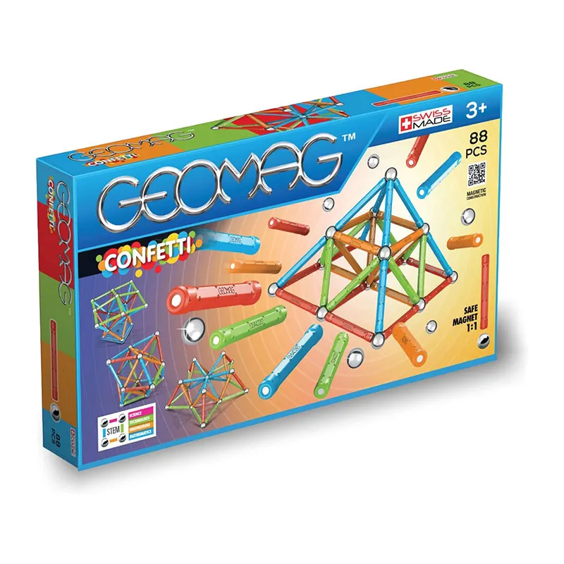 Jeu de construction magnét. Confetti 88pcs - 3+-0