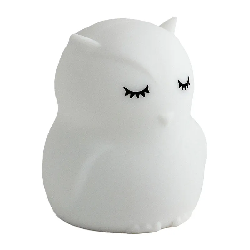 Veilleuse 8 couleurs Hibou - 6,9x8cm-2
