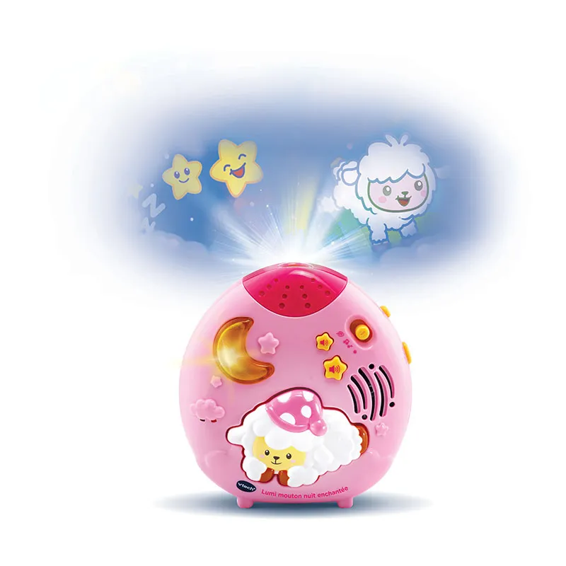 Veilleuse Lumi mouton nuit enchantée Rose - 0m+-0