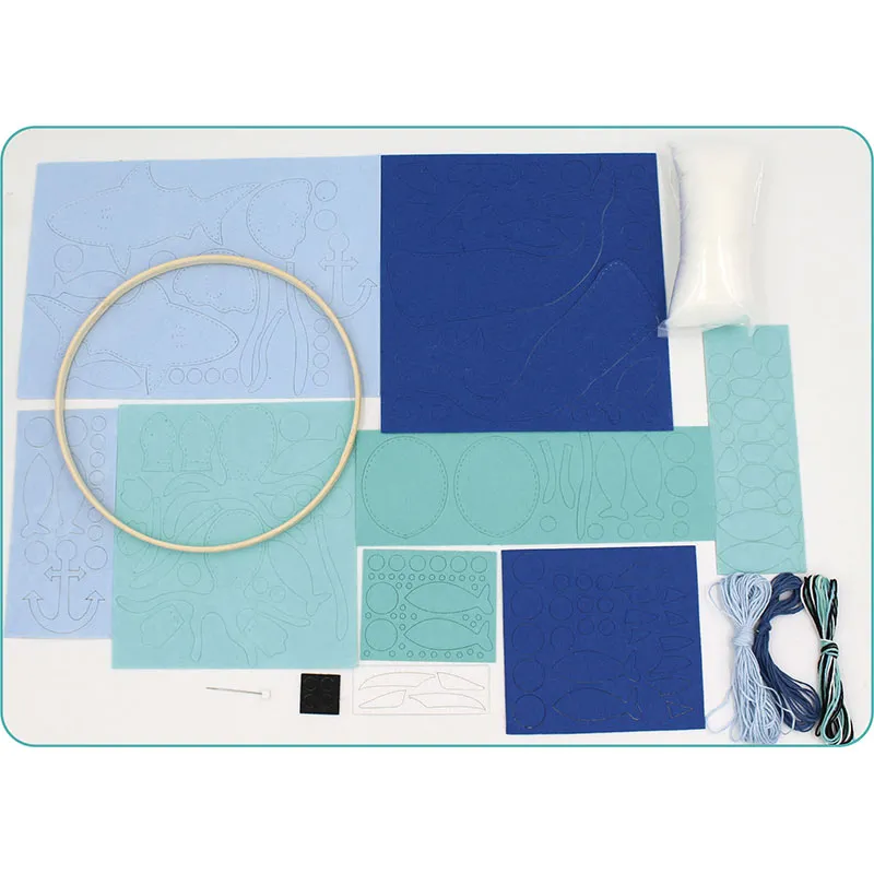 Kit créatif Mobile à coudre Monde Marin - 8+-2