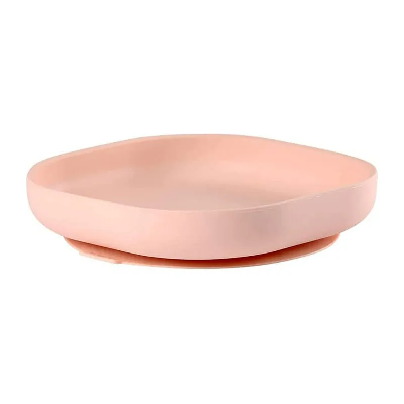 Assiette Silicone ventouse Light Pink - 6m+-0