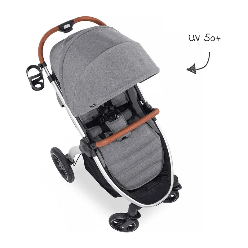 Poussette Shopper Uptown Mélange Gris - 0m+-4