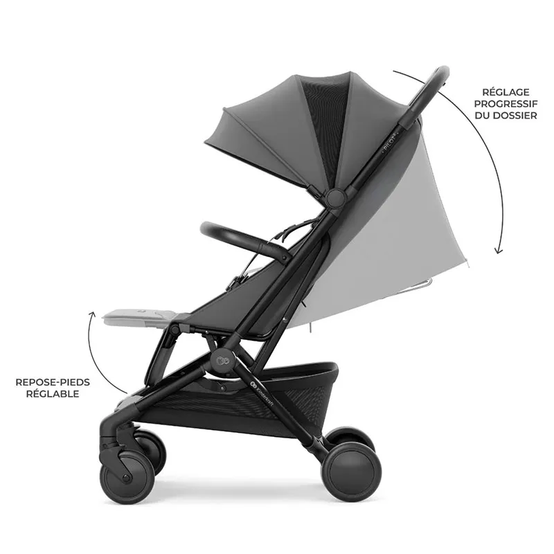 Poussette Compacte cabine Pilot 2 Gris - 0m+-6