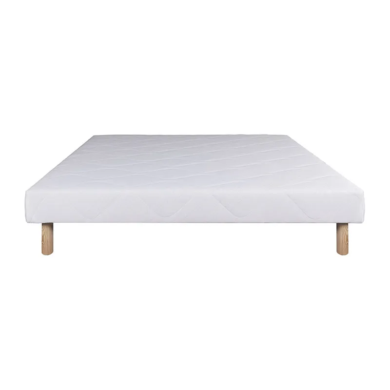 Matelas Iris 20cm mousse haute résilience + Sommier Blanc 13cm-3