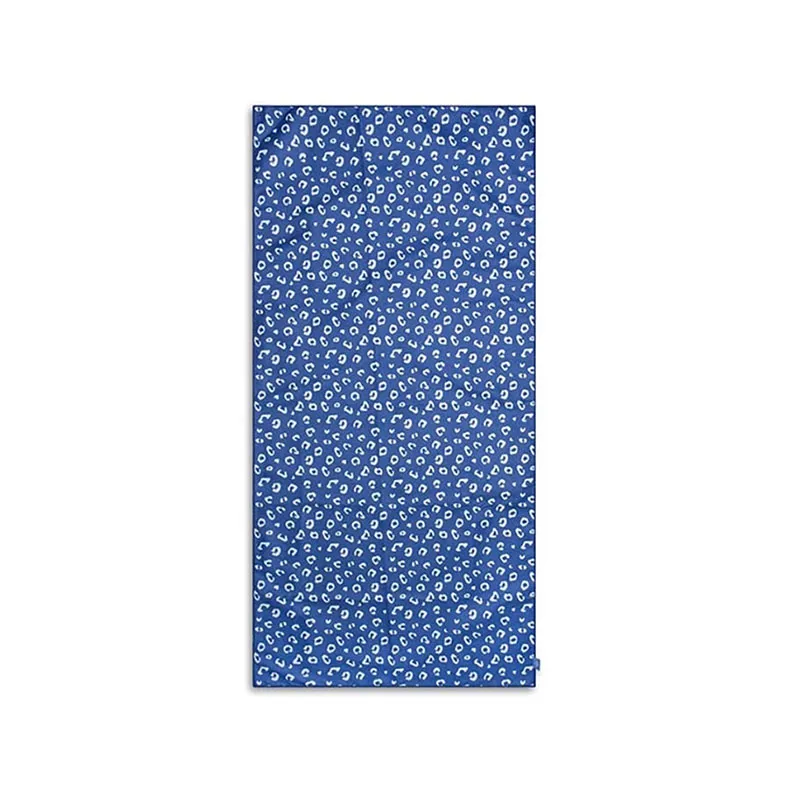 Serviette de plage Microfibre Bleu Leopard - 135x65cm-0