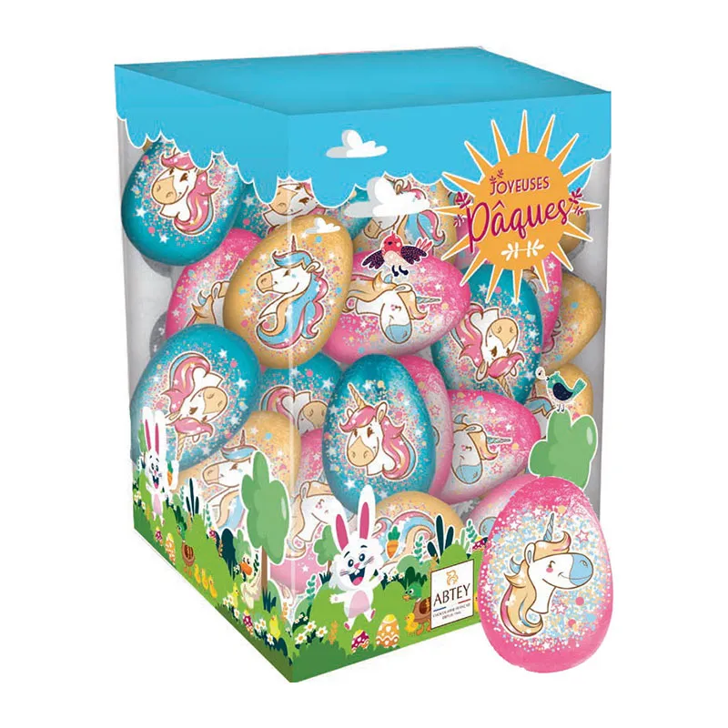 Oeufs Licorne en chocolat au lait x 50 - 12.5g-0
