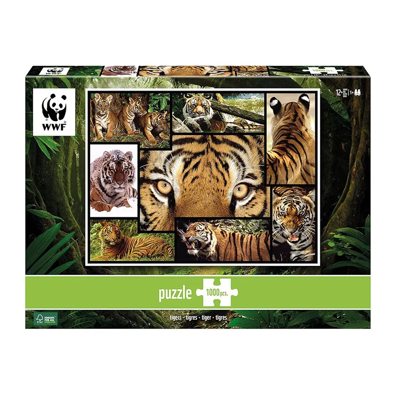 Puzzle Les tigres - 1000pcs-0