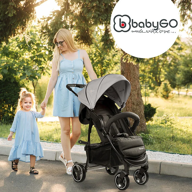 Poussette Compacte Basket Gris Chiné - 0m+-14