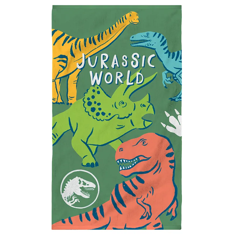Drap de plage Jurassic World Kaki 70x120cm-0