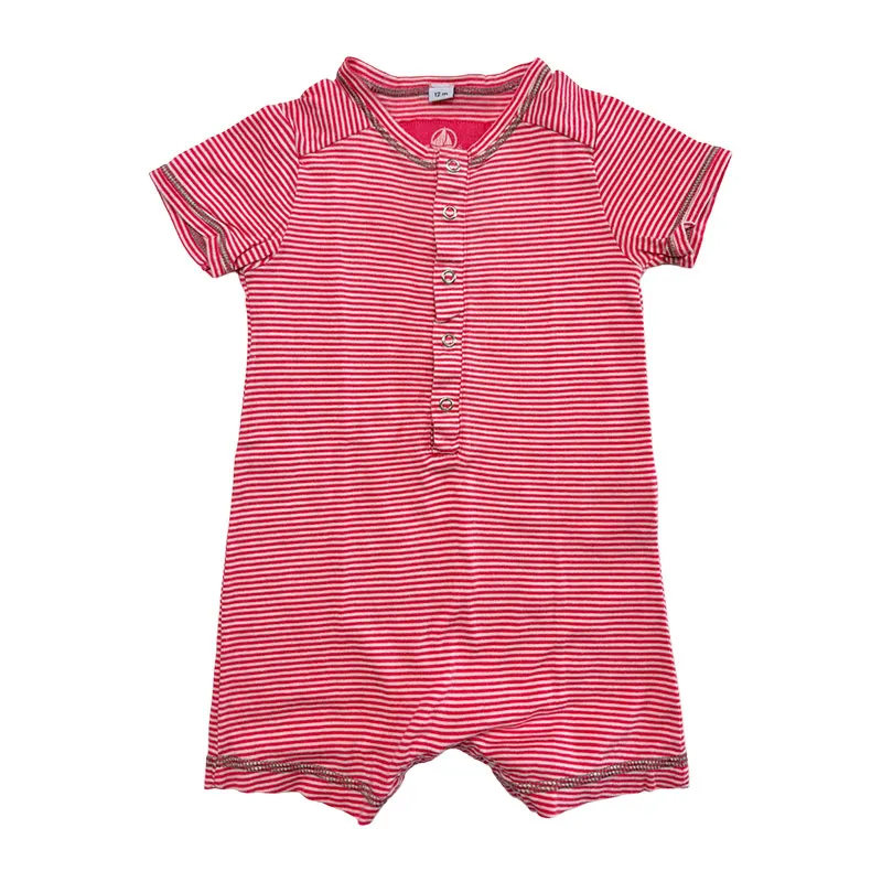 Barboteuse - 12 mois - PETIT BATEAU - Rose-0