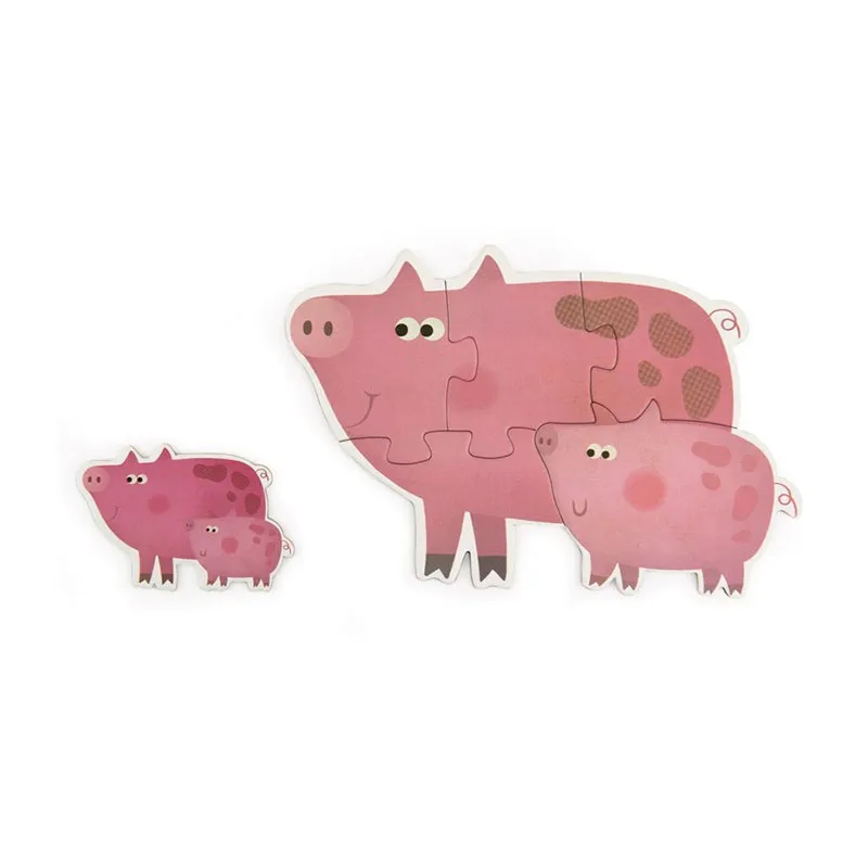 Mon 1er Puzzle Animaux/Bébé 21pcs - 24m+-3